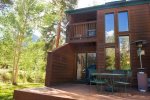Enjoy your private deck and grill right on Tenmile Creek